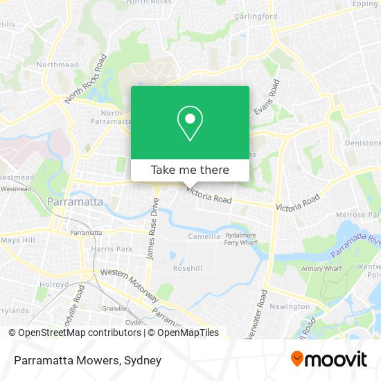 Mapa Parramatta Mowers