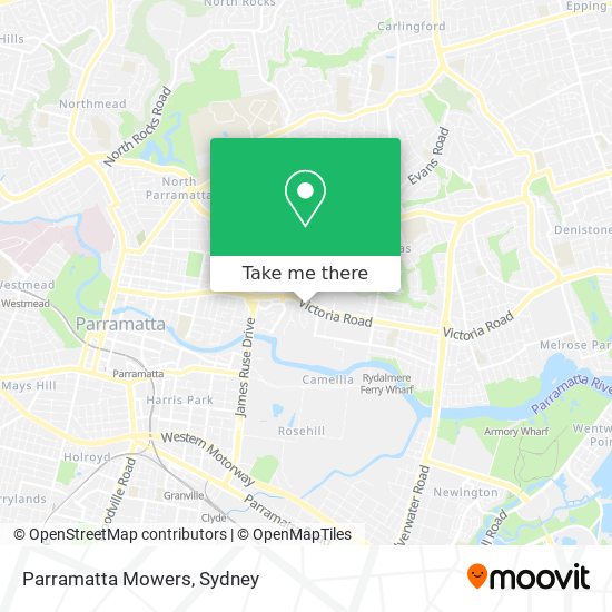 Parramatta Mowers map