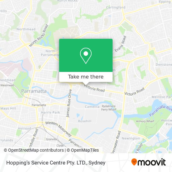 Hopping's Service Centre Pty. LTD. map