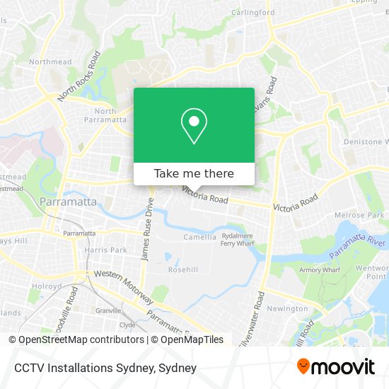 Mapa CCTV Installations Sydney