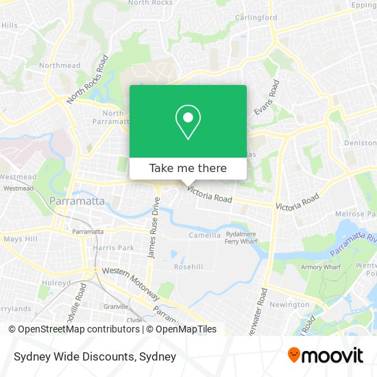 Mapa Sydney Wide Discounts