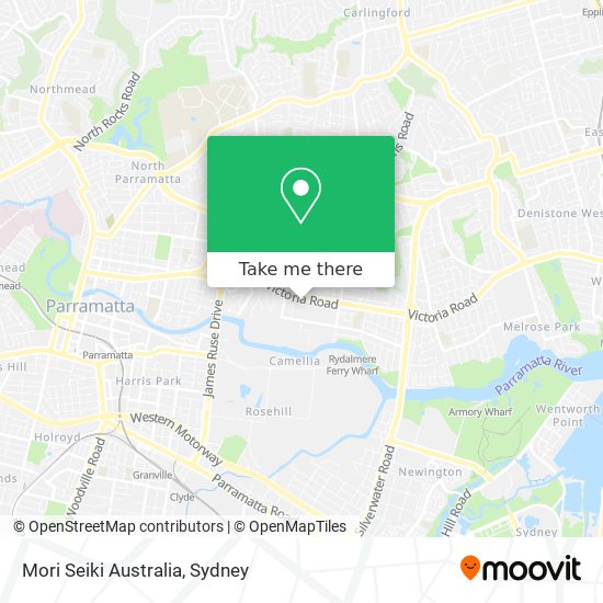 Mori Seiki Australia map