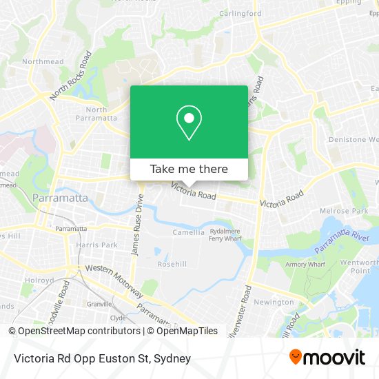 Mapa Victoria Rd Opp Euston St