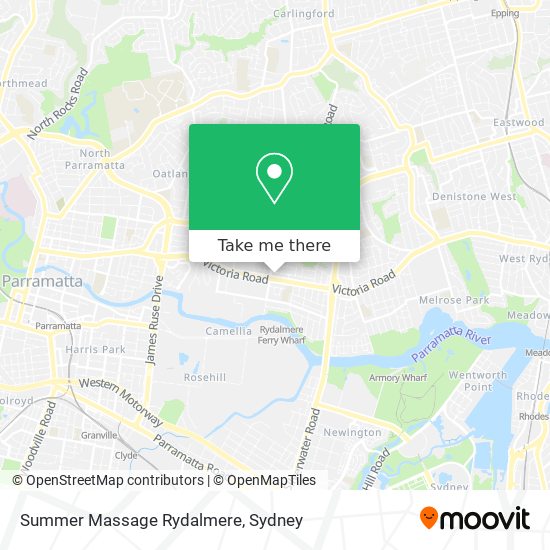 Summer Massage Rydalmere map