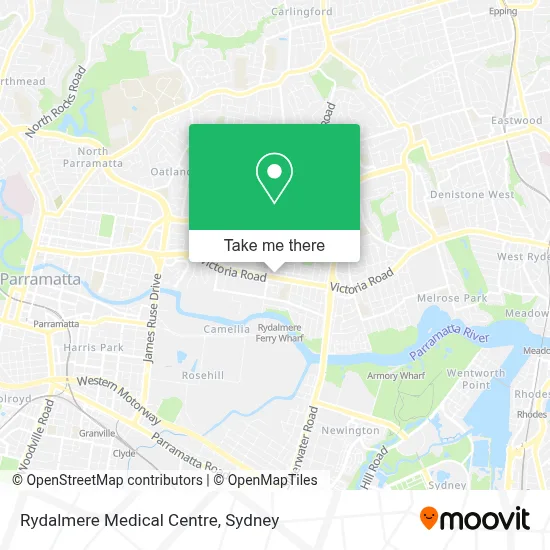 Mapa Rydalmere Medical Centre