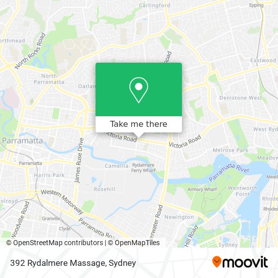 392 Rydalmere Massage map