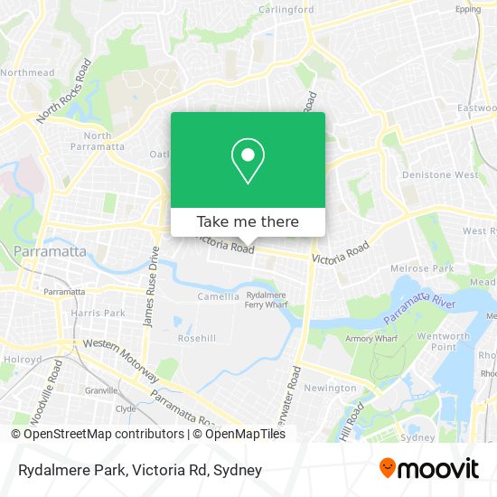 Rydalmere Park, Victoria Rd map