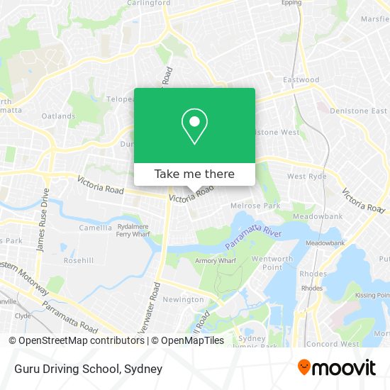 Guru Driving School map