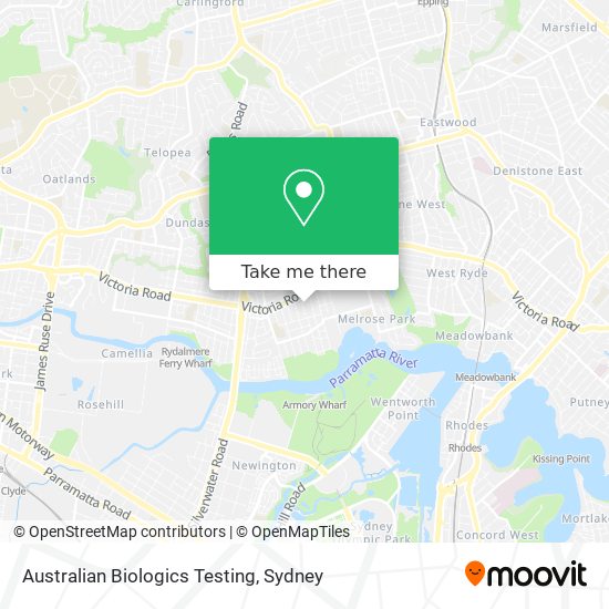 Australian Biologics Testing map