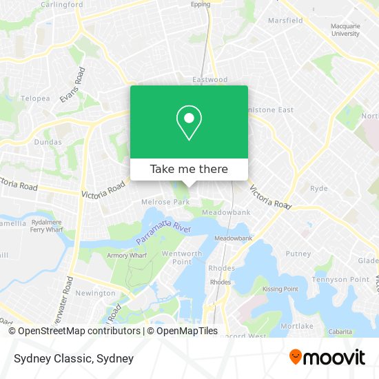 Mapa Sydney Classic