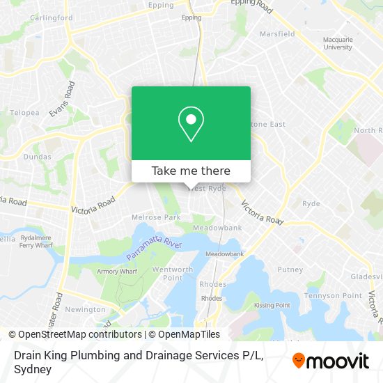 Mapa Drain King Plumbing and Drainage Services P / L