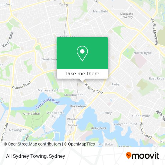 Mapa All Sydney Towing