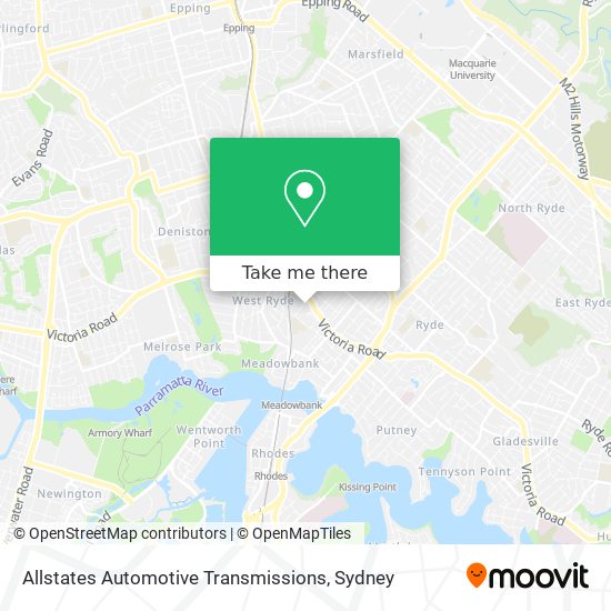 Mapa Allstates Automotive Transmissions