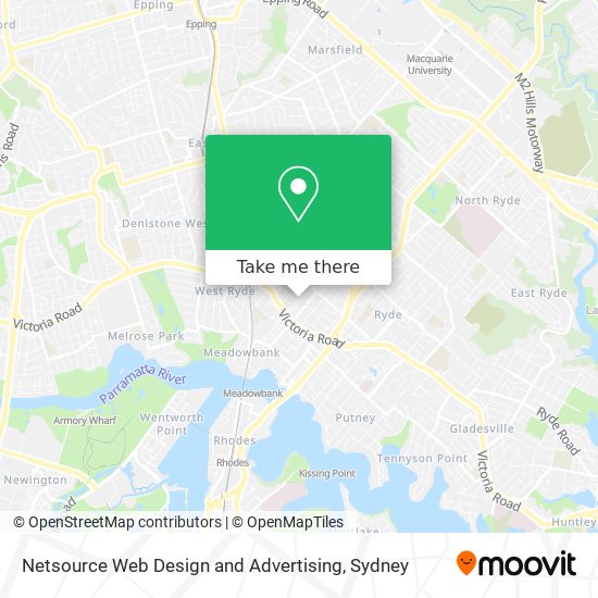 Mapa Netsource Web Design and Advertising