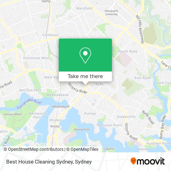 Best House Cleaning Sydney map