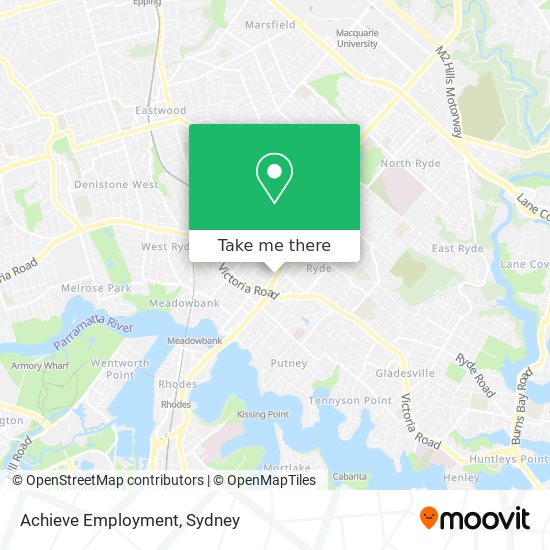 Achieve Employment map