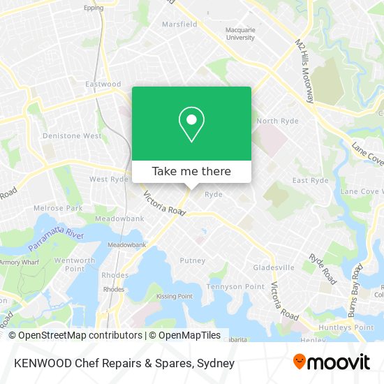 KENWOOD Chef Repairs & Spares map