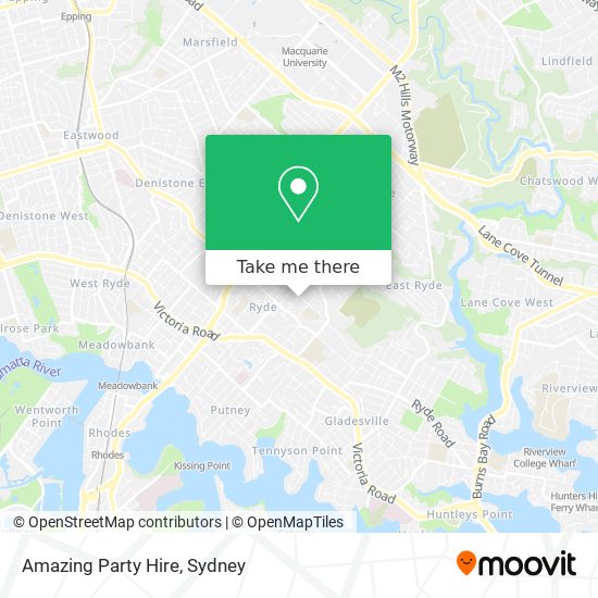 Amazing Party Hire map