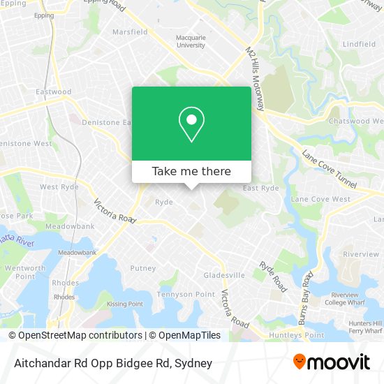 Aitchandar Rd Opp Bidgee Rd map