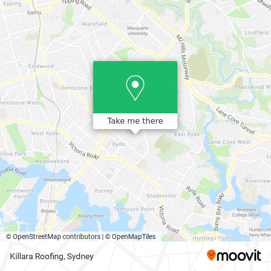 Mapa Killara Roofing