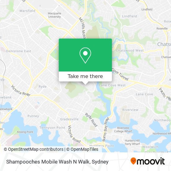 Shampooches Mobile Wash N Walk map