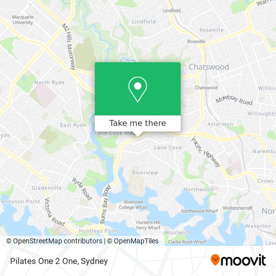 Pilates One 2 One map