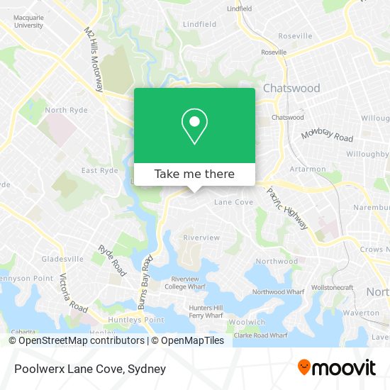 Poolwerx Lane Cove map