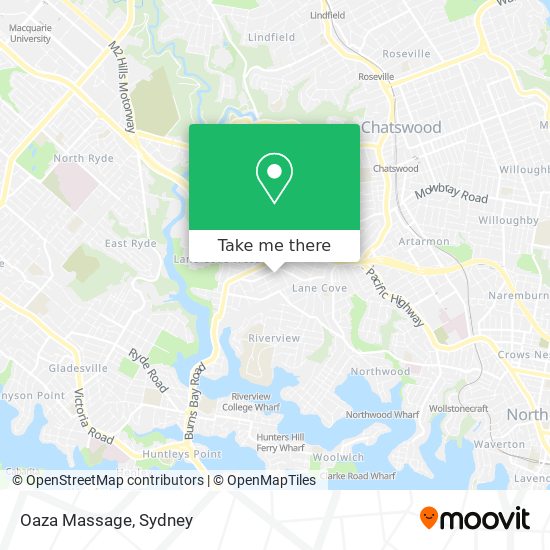 Oaza Massage map