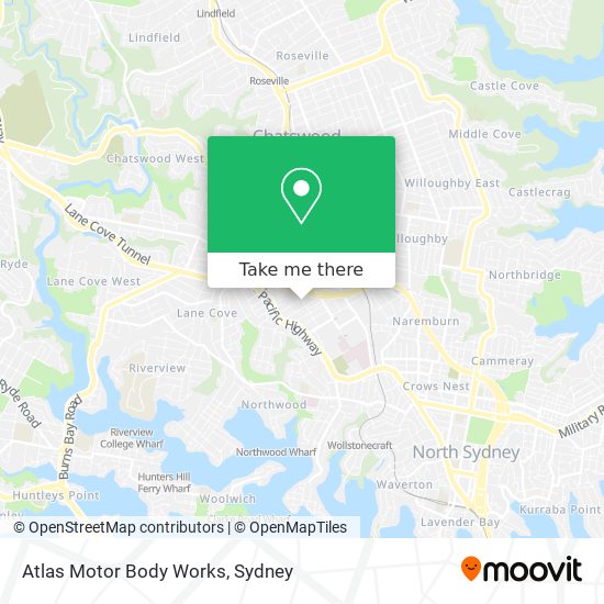 Atlas Motor Body Works map