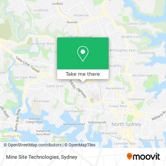 Mine Site Technologies map