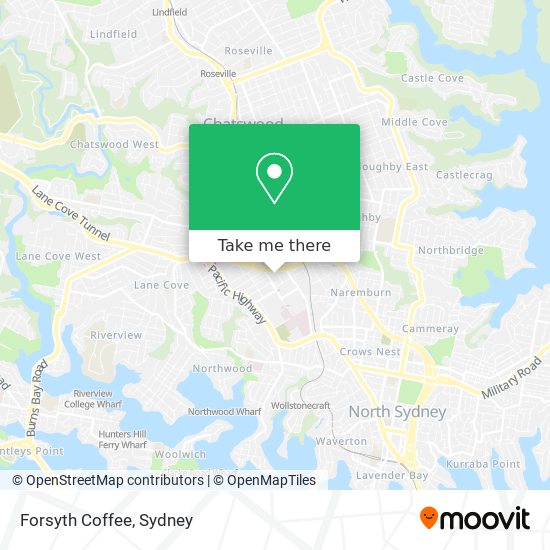 Mapa Forsyth Coffee
