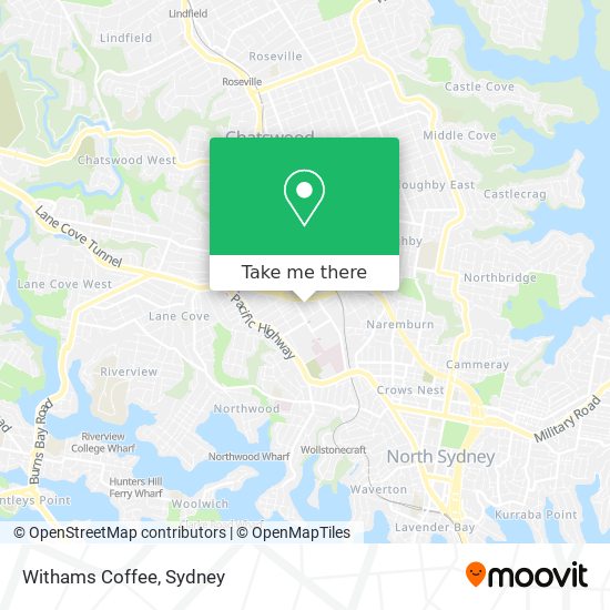 Withams Coffee map