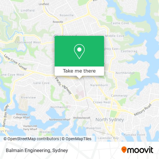 Balmain Engineering map