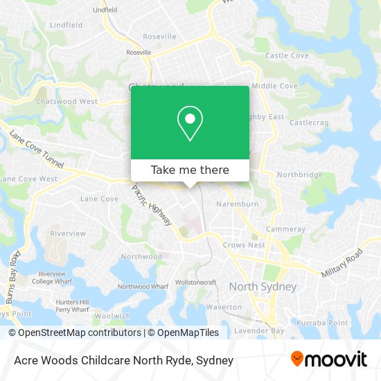 Acre Woods Childcare North Ryde map