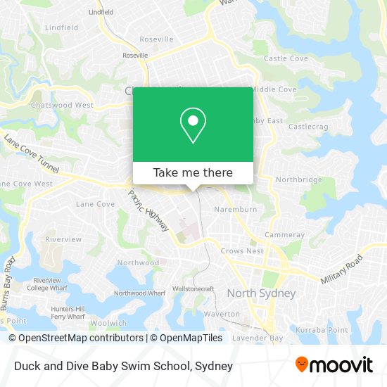 Duck and Dive Baby Swim School map