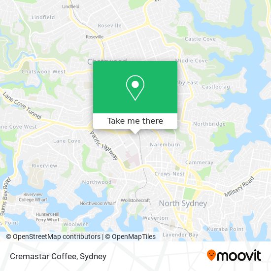 Cremastar Coffee map