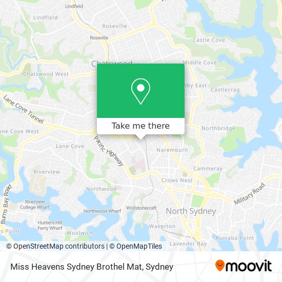 Miss Heavens Sydney Brothel Mat map
