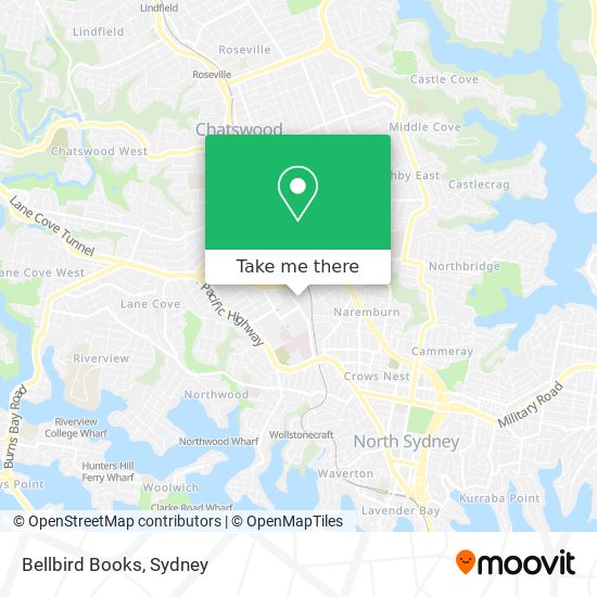 Bellbird Books map