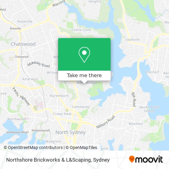 Mapa Northshore Brickworks & L&Scaping