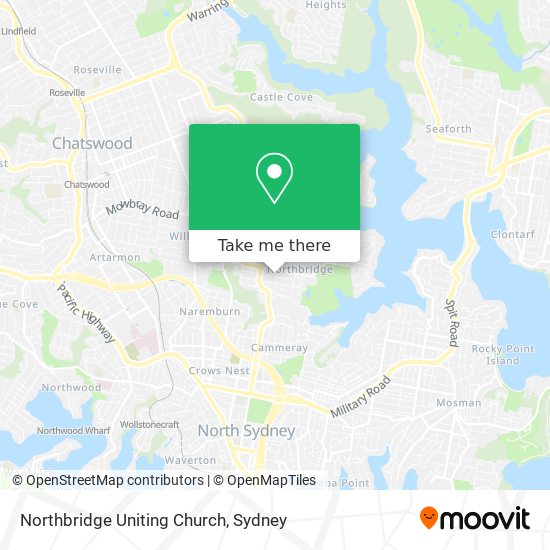 Northbridge Uniting Church map