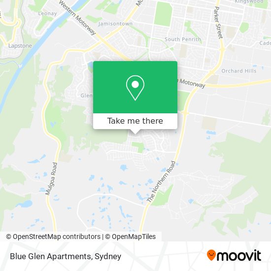 Blue Glen Apartments map