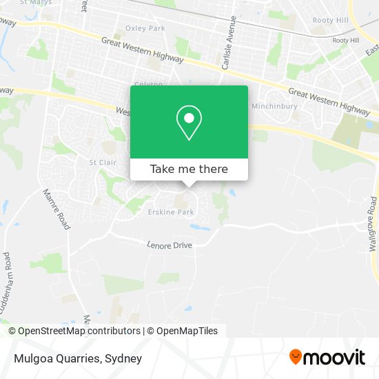 Mapa Mulgoa Quarries