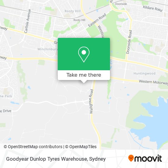 Goodyear Dunlop Tyres Warehouse map
