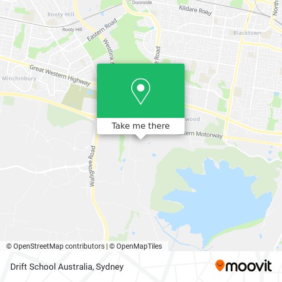 Mapa Drift School Australia