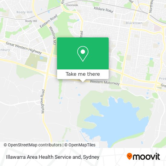 Illawarra Area Health Service and map