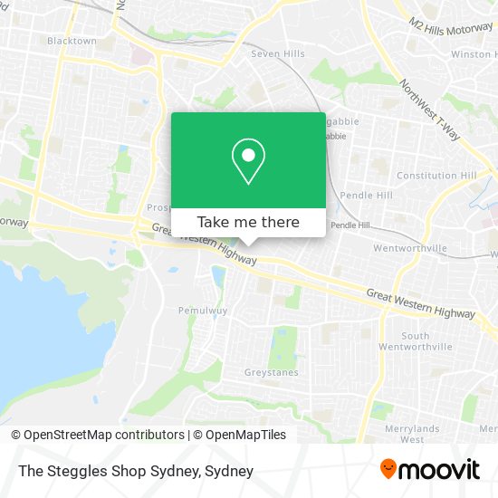 The Steggles Shop Sydney map