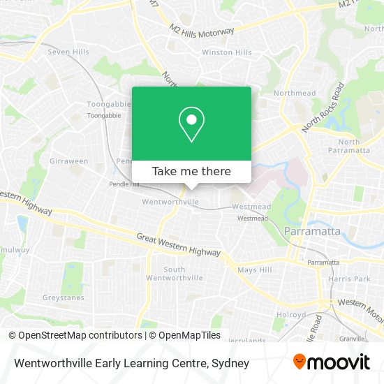 Wentworthville Early Learning Centre map