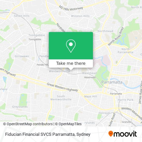 Mapa Fiducian Financial SVCS Parramatta