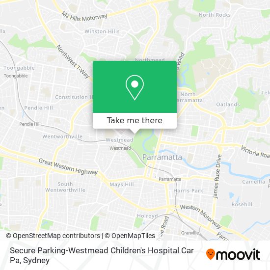 Mapa Secure Parking-Westmead Children's Hospital Car Pa