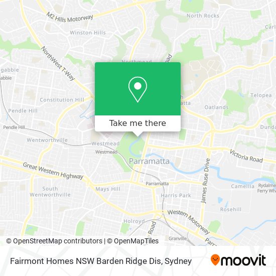 Fairmont Homes NSW Barden Ridge Dis map